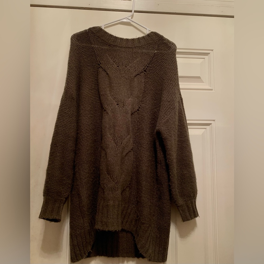Dark Olive Green Aerie Sweater
